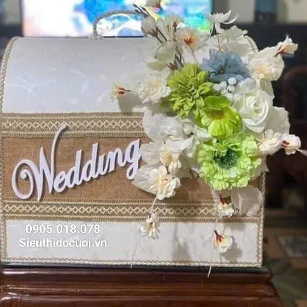 Thùng tiền đám cưới hình rương