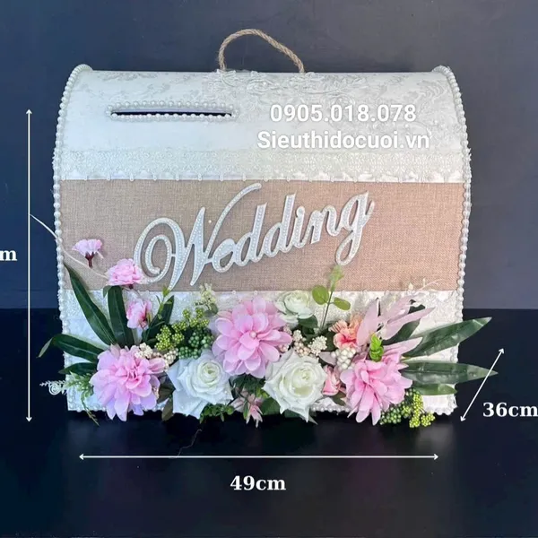 Thùng tiền đám cưới hình rương