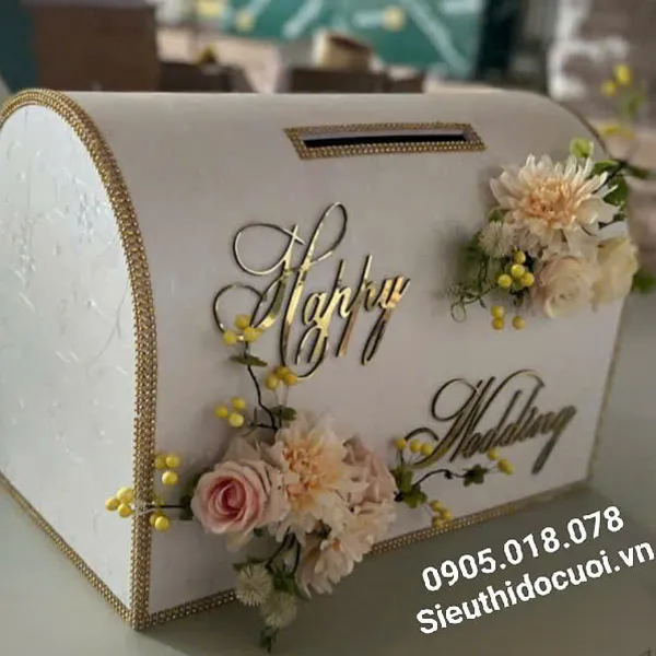 Thùng tiền đám cưới hình rương