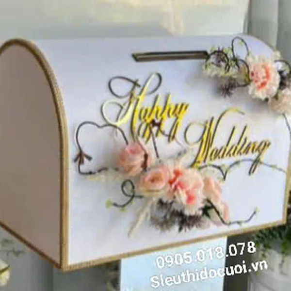 Thùng tiền đám cưới hình rương TT35