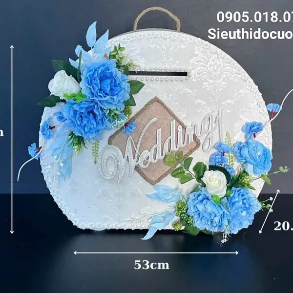 Thùng tiền đám cưới hình tròn