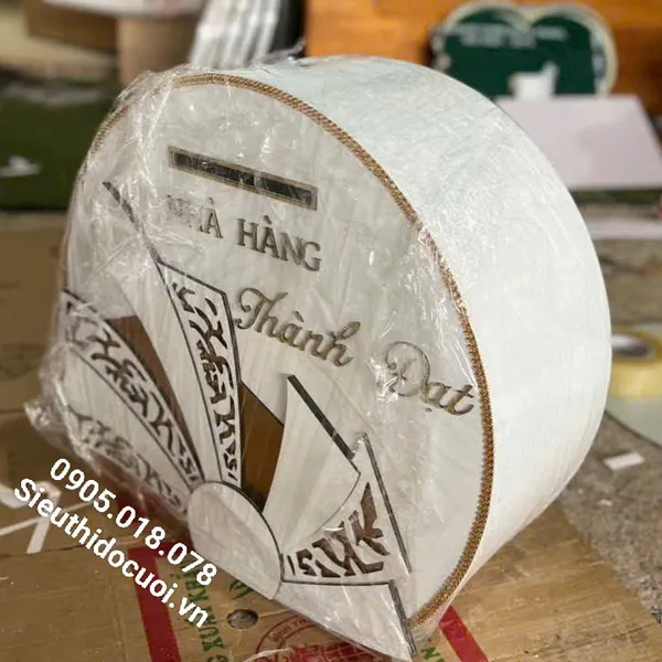 Thùng tiền đám cưới hình tròn