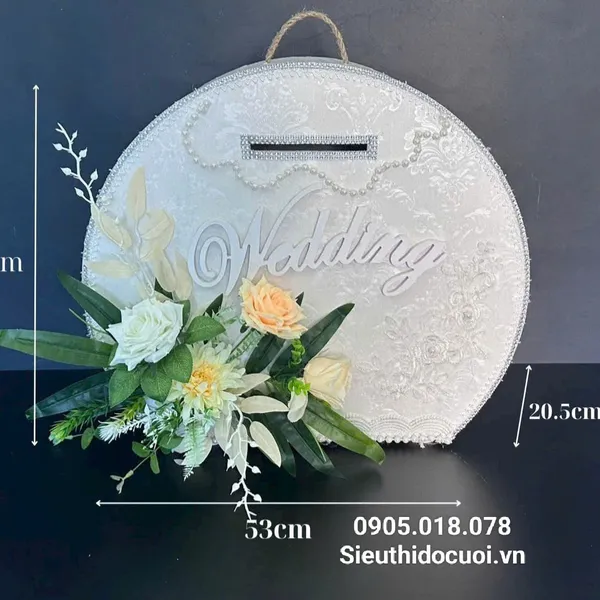 Thùng tiền đám cưới hình tròn