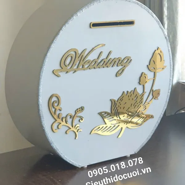 Thùng tiền đám cưới hình tròn