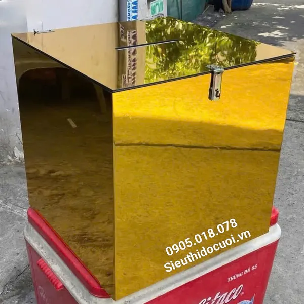 Thùng tiền đám cưới hình vuông