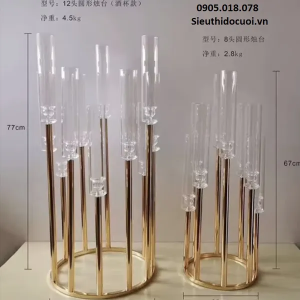 Trụ nến để bàn, đèn để bàn, chân nến để bàn