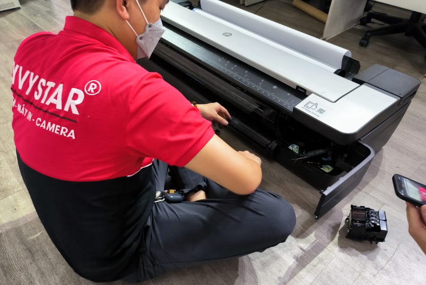 Dịch vụ sửa máy in A0 HP DesignJet T858 - T950 - T850