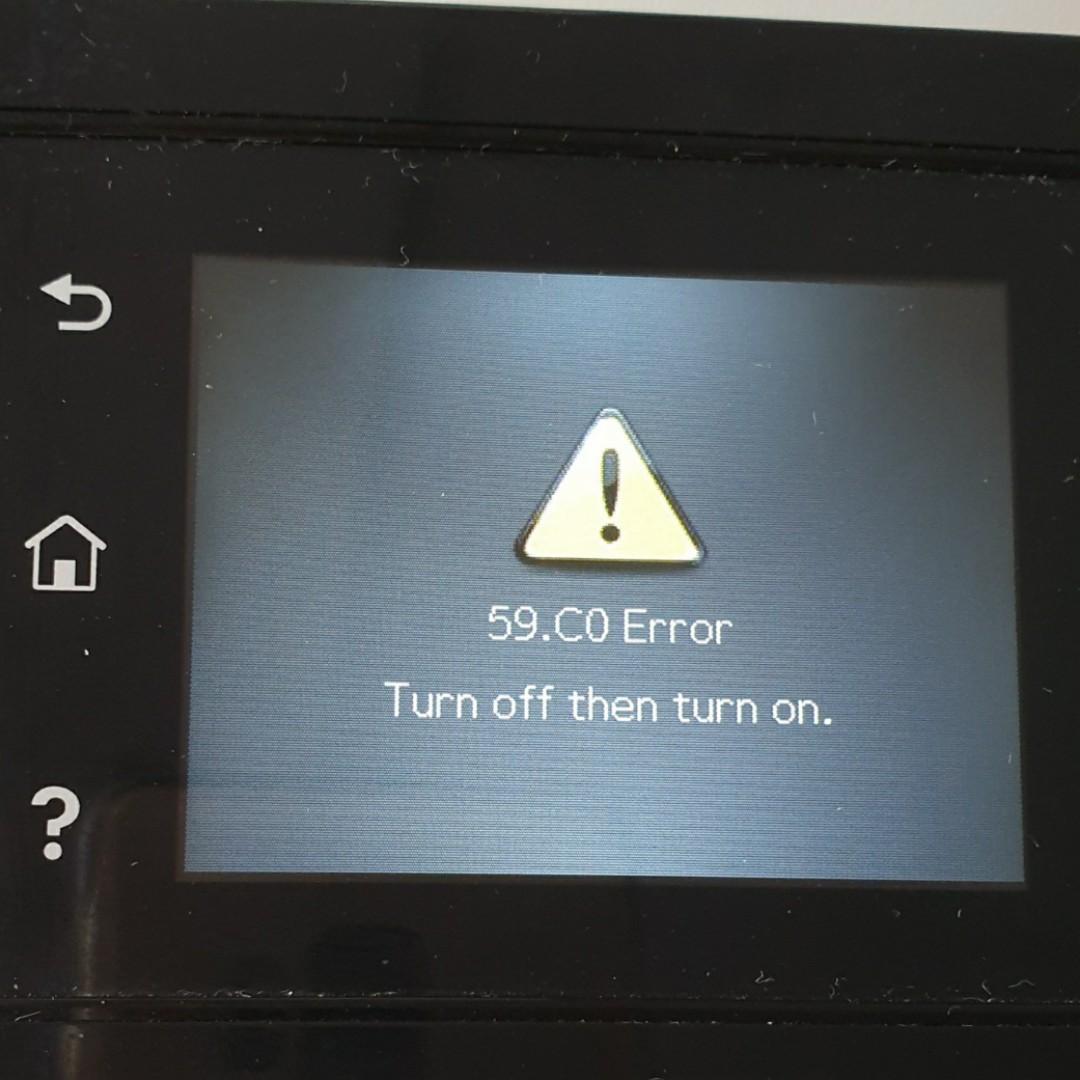 máy in HP - Canon báo lỗi 59.C0 Error Turn Off Then Turn On