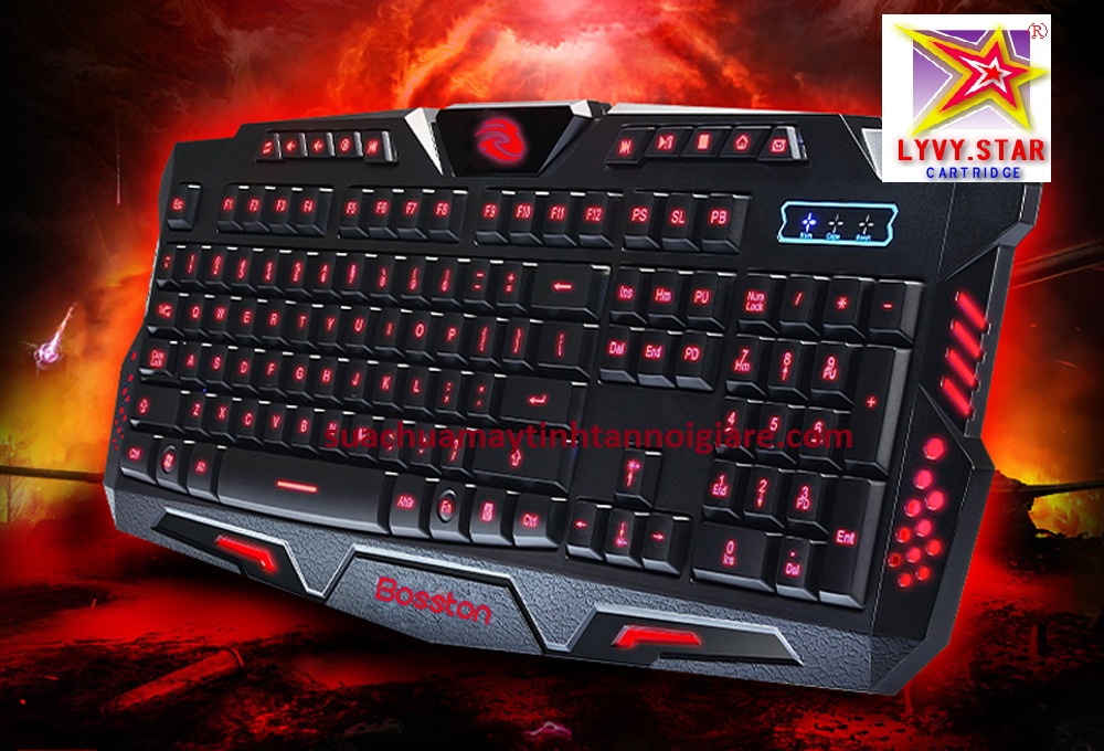 Bàn Phím Chuyên Game Bosston G888 Led 3 Màu