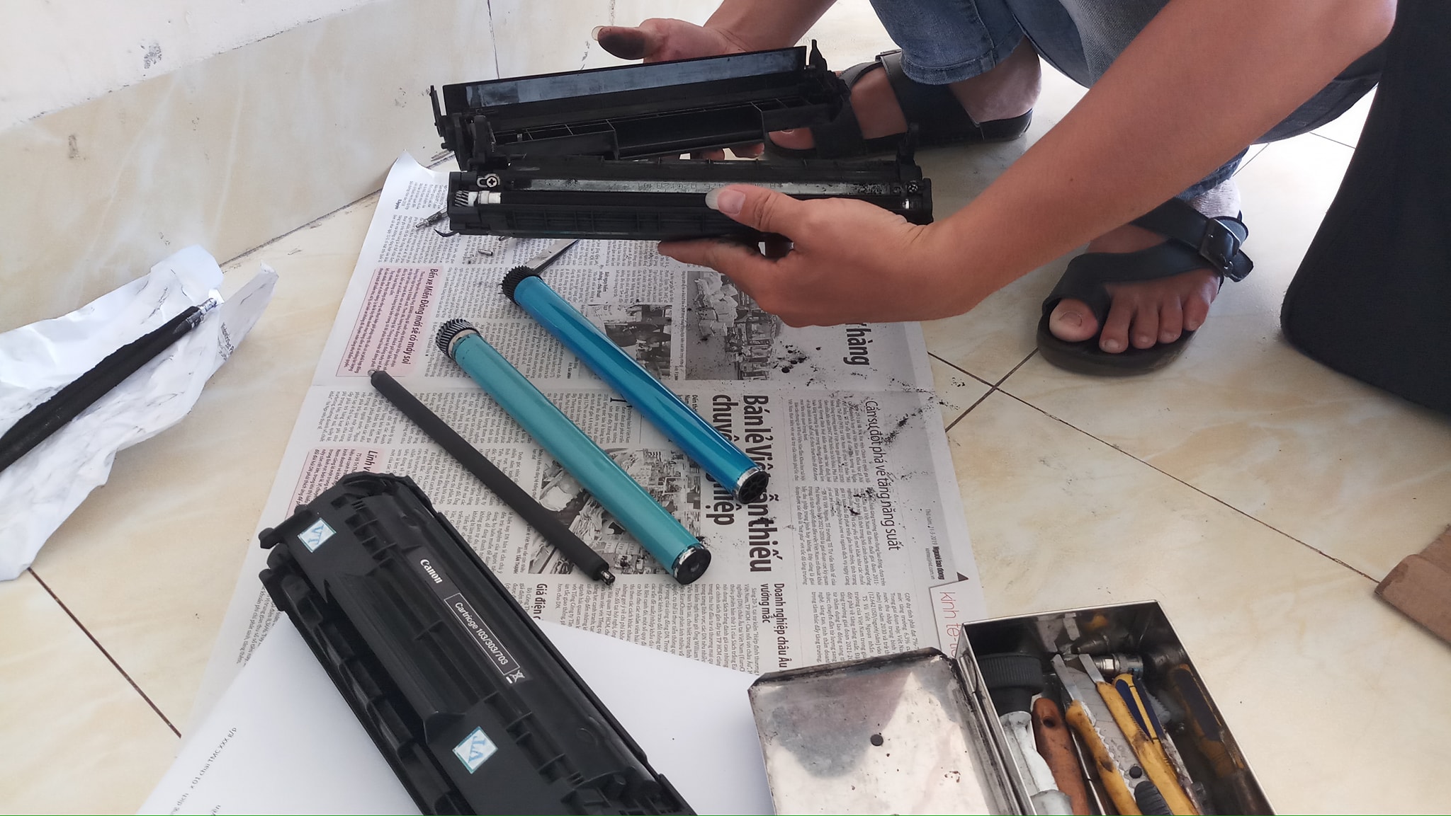 sua-hop-muc-337-in-bị-mo