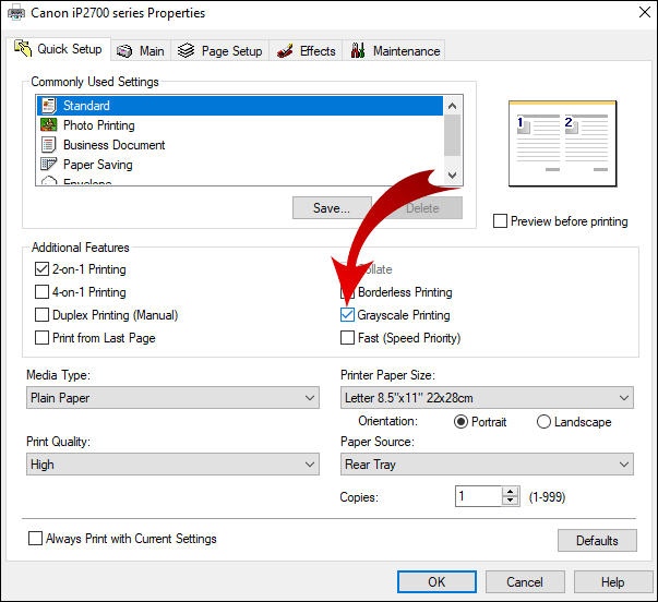 Cách in màu đen khi bạn đã hết mực màu
