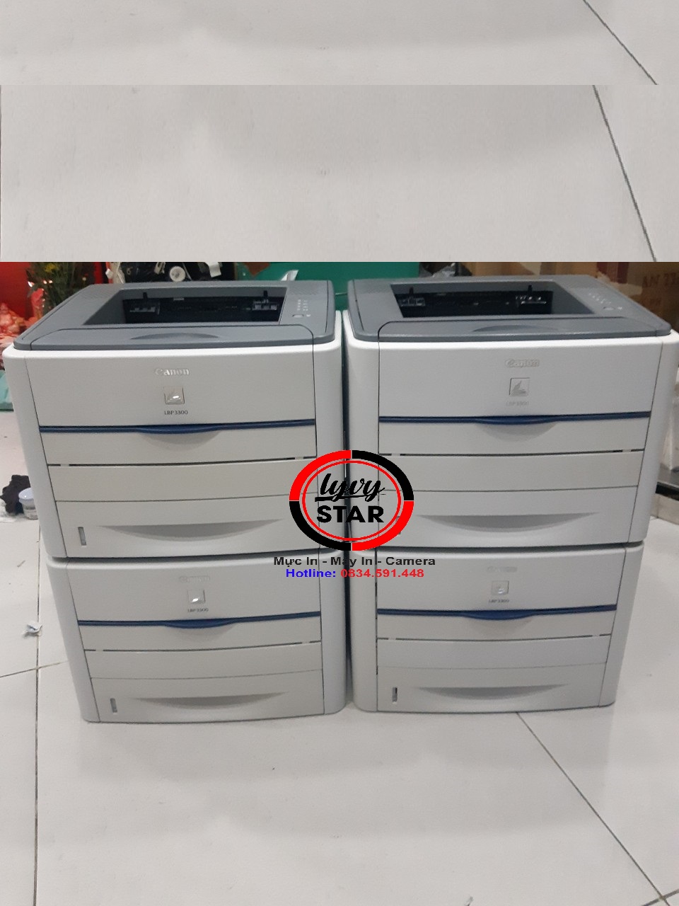 máy in canon 3300 cu con rất mới