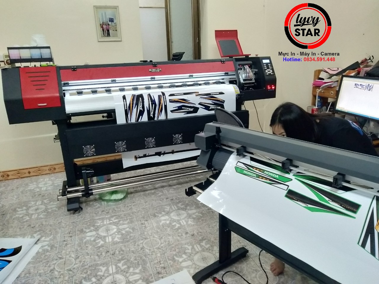 chuyên cung cấp máy in khổ lớn in tem tại Binh Dương