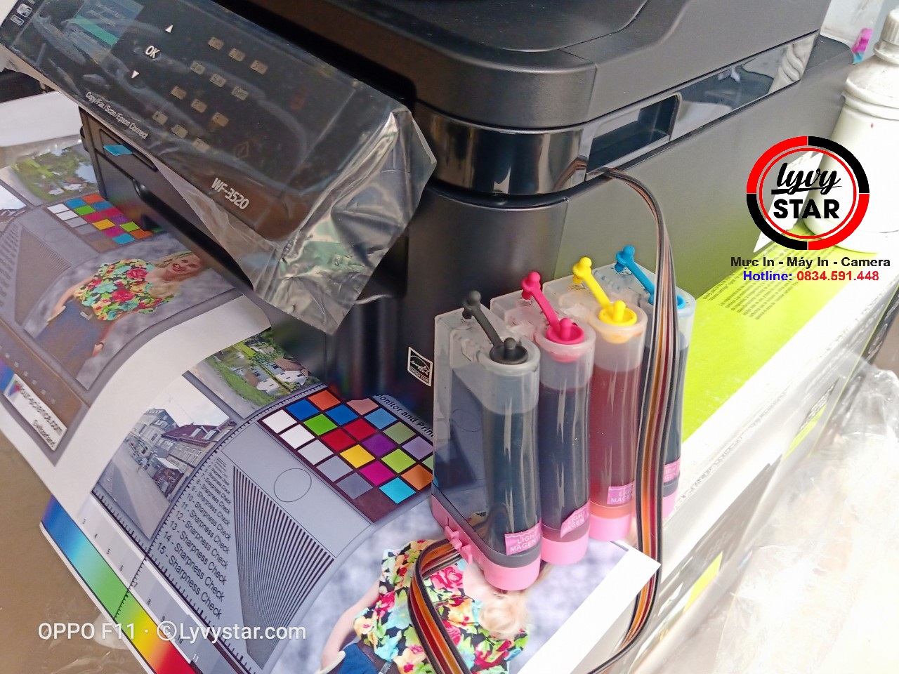 máy in Epson màu WF-3520