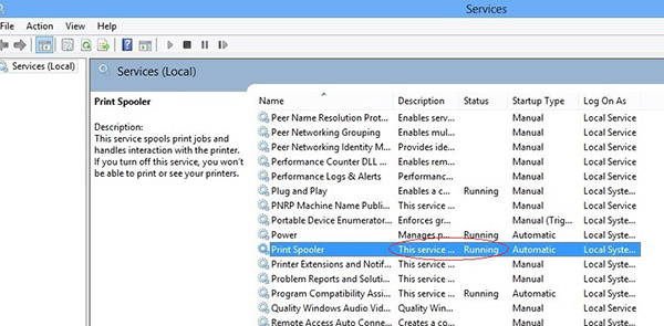 máy in không in được