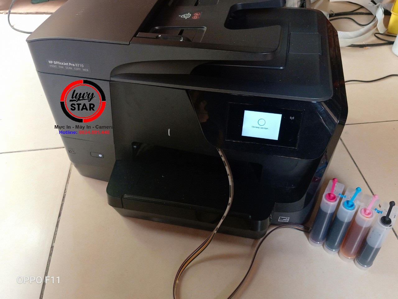 găn he thong lien tục cho máy in HP 8710-8720-8216