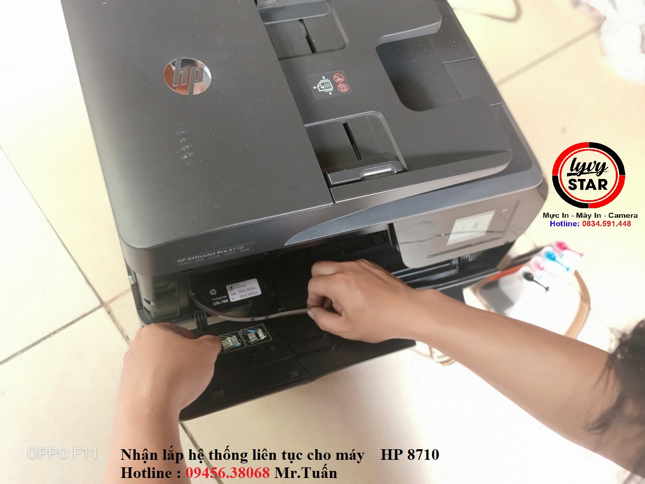 gan he thong lien tục cho máy in hp 8710