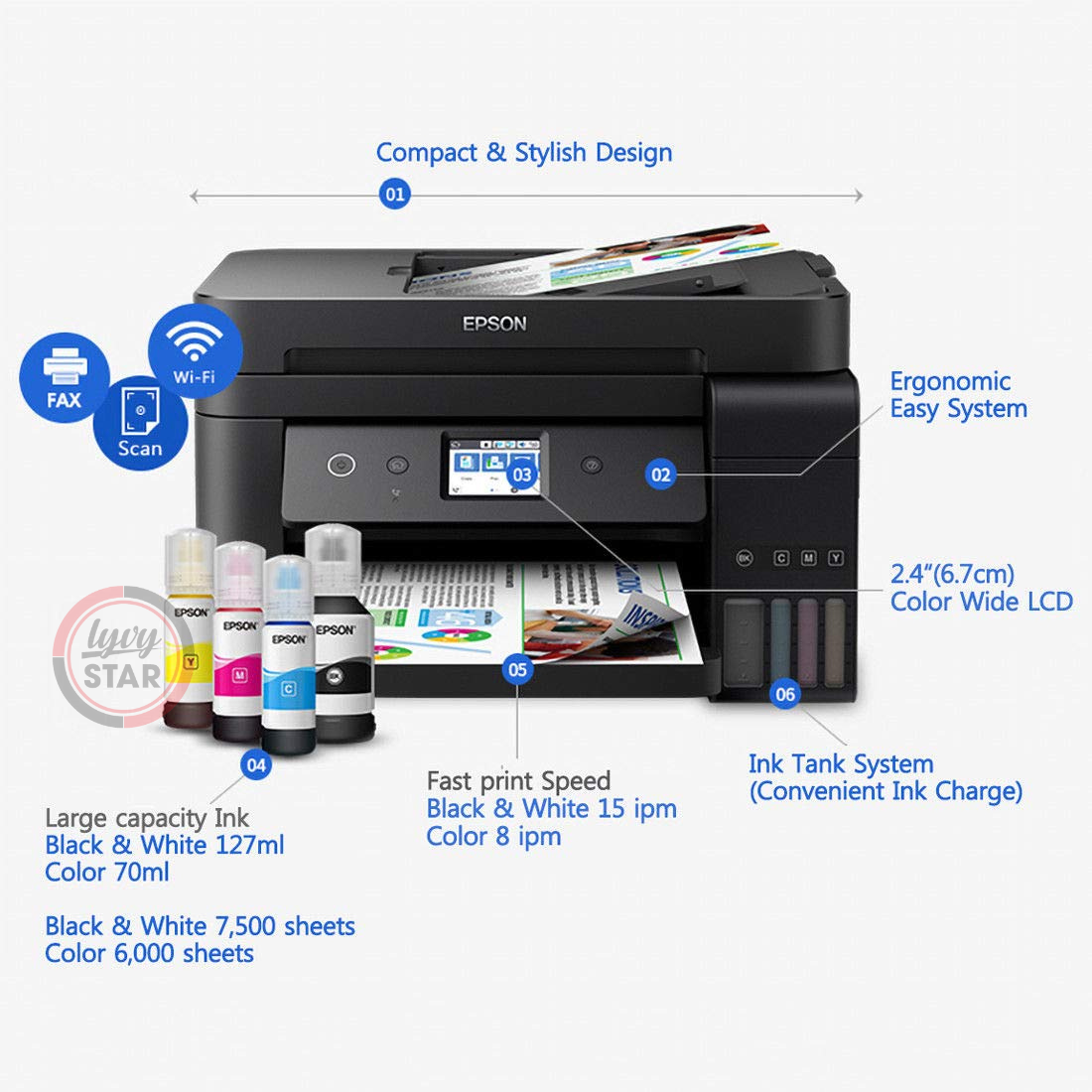 máy in màu epson l6290