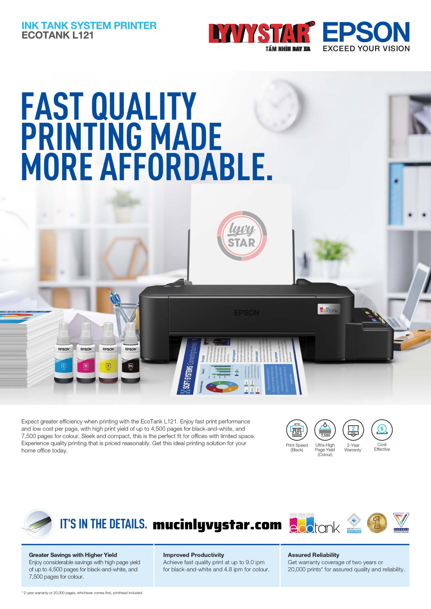 máy in màu Epson L121