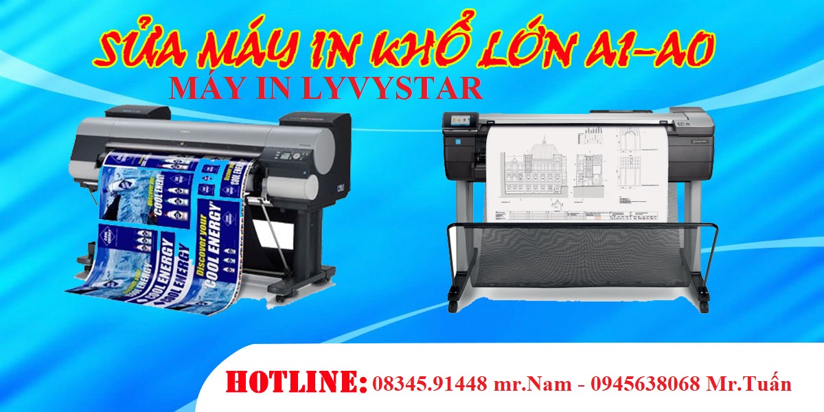 Nhận sửa chữa máy in khổ lớn a0 tận nơi