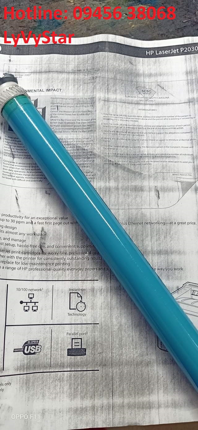 bản in bị lỗi do hư drum