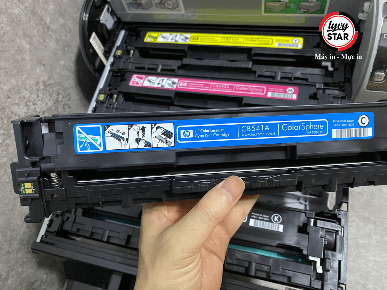 bơm mực máy in laser màu