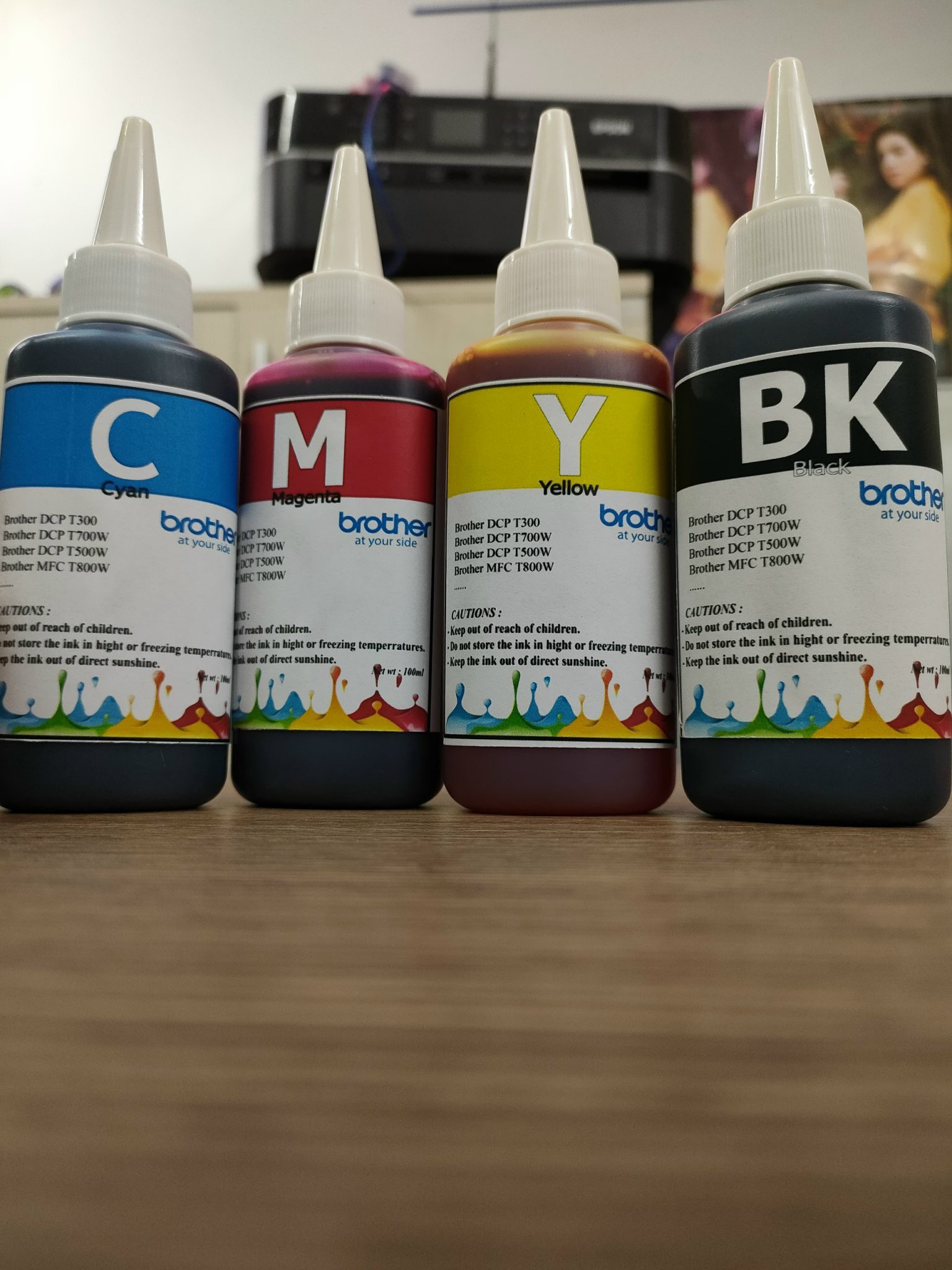 mực máy in phun màu brother