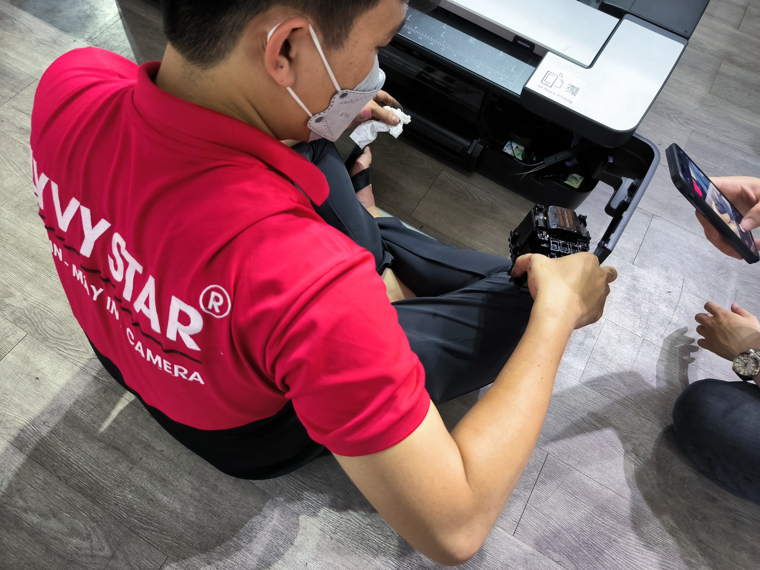 sửa máy in hp t830 t730