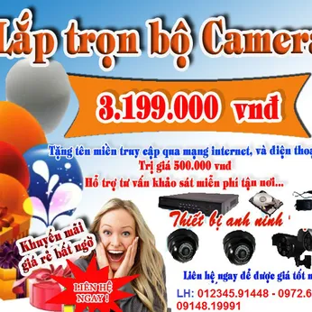 Gắn camera,lắp đặt camera trọn bộ sử dụng cho nhà hàng,khách sạn,nhà xưởng thường bao nhiêu tại quận Bình Tân,Bình Chánh,Tân Bình,Quận 6 Sài Gòn.