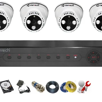 Gắn camera trọn bộ vantech,questek,jtech,eyetech AHDM cho khách sạn,nhà hàng,nhà xưởng tại quận Bình Tân.