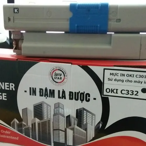 Chỗ bán hộp mực OKI C332 màu đen( black) - Hộp mực máy in OKI C332DN, C342dn, MC363 - Cartridge Oki C301 - Mực in oki tại sài gòn,long an,bình dương,an giang,phú quốc.