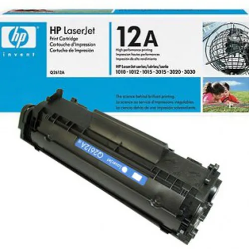 Hộp Mực 12A  chính hãng dùng cho các máy HP (1010, 1020) và Canon (2900, 3000) đều được.
