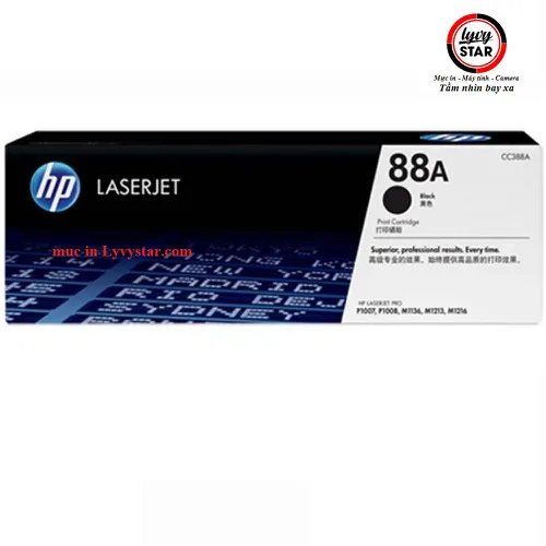 Hộp mực 88a sử dụng cho máy in  HP Pro M1136, M1213NF, M1216nfh, M1218nfs, P1007,P1008, M126nw, M128fn, M226dn, P1106