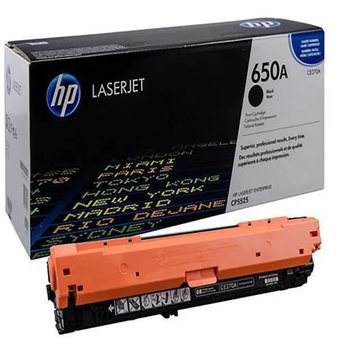 Mực in Laser màu HP 650A Black (CE270A) - Màu đen - Dùng cho máy LaserJet CP5520, CP5525/ HP M750N, HP M750DN SỈ tại HCM,Phú Quốc,Bình Dương,Hà Tỉnh,Quảng Ngãi.
