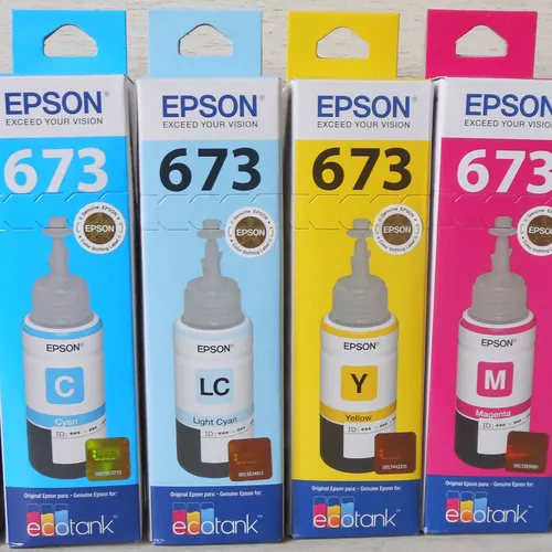 Mực in màu 673 chính hãng cho Epson L805 - L1800 tại Quy Nhơn - Bình Định