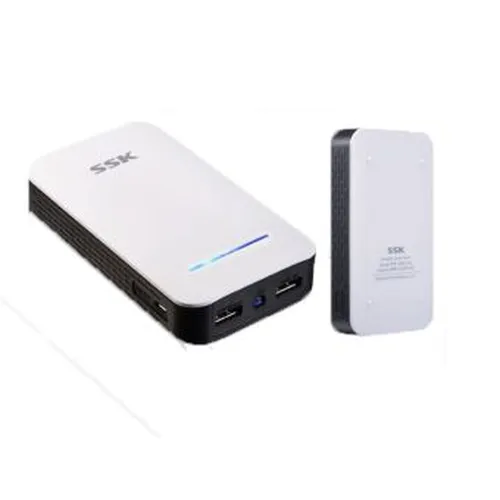 SSK PORTABLE POWER BANK SRBC519 - Pin sạc / 11000MAH (Trắng)