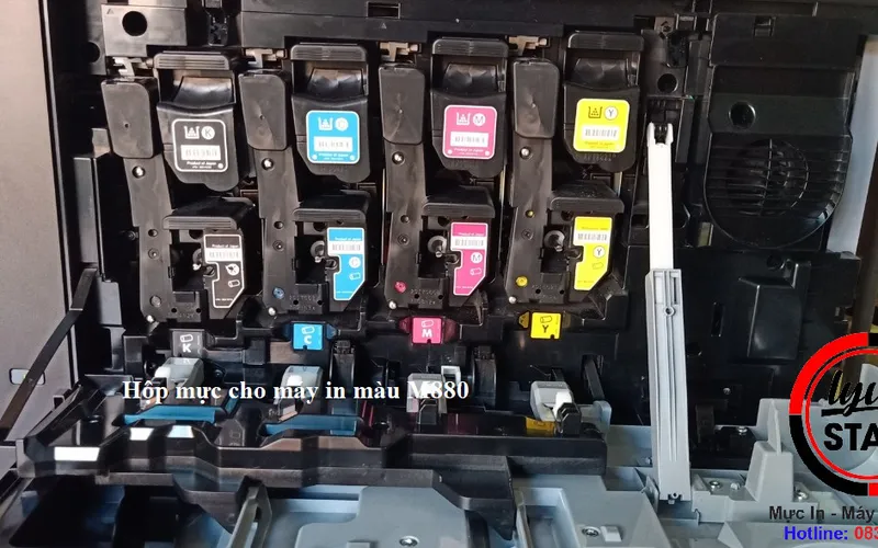 Cung cấp hộp mực CF302AC/CF301AC/CF303AC/CF300AC máy in HP Color LaserJet Enterprise flow M880