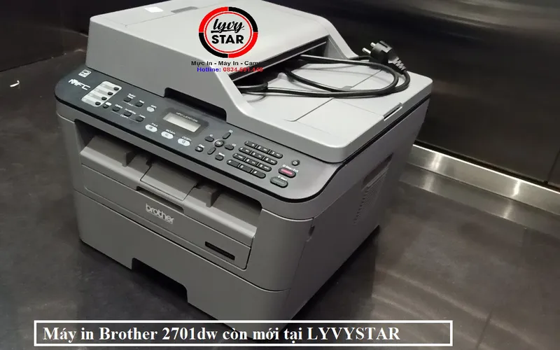 Máy in đa chức năng 2701dw vừa in qua wifi điện thoại và in đảo mặt tại Quảng Ngãi.