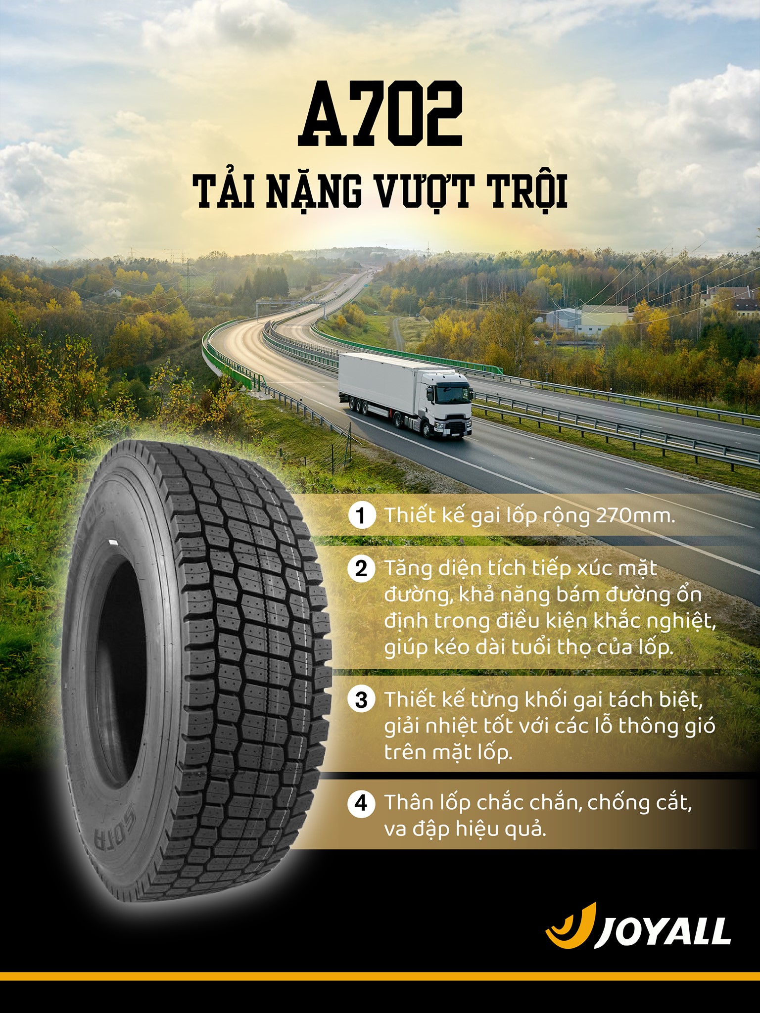 lốp joyall A702