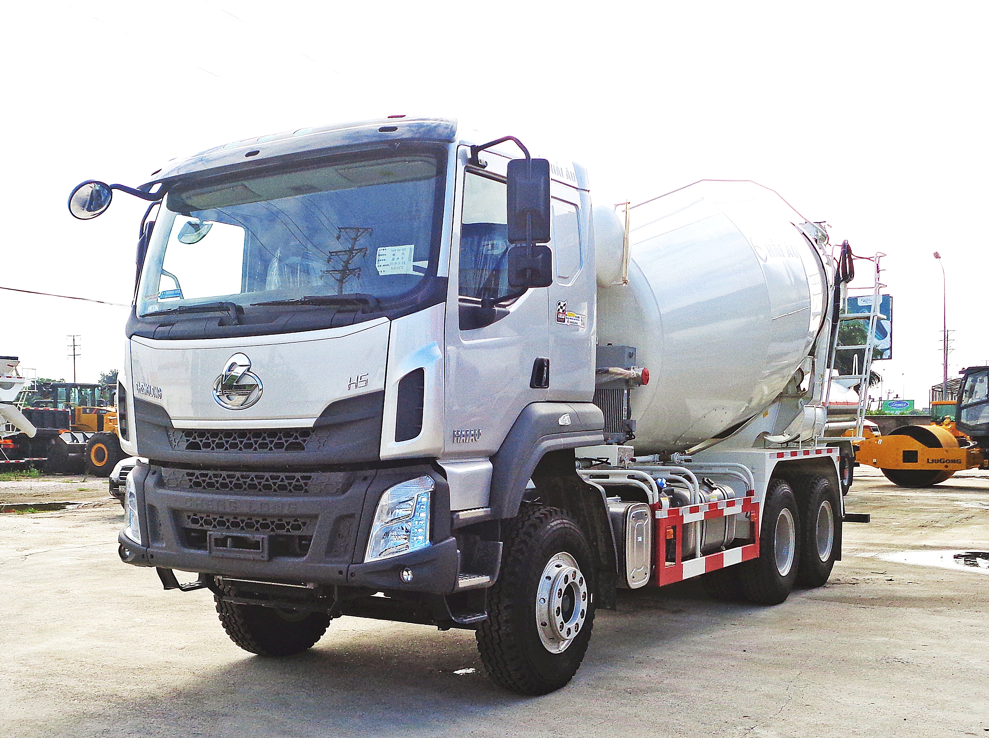 xe bồn trộn bê tông