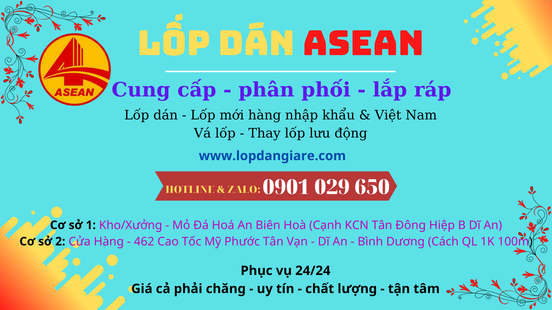đại lý lốp ô tô bình dương