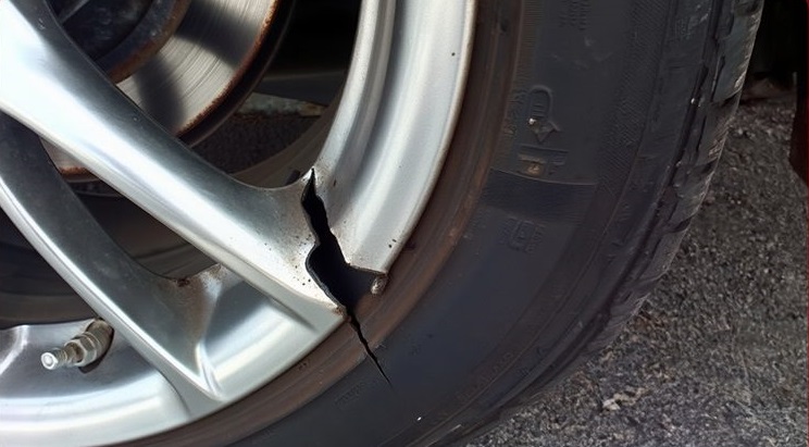 Dấu hiệu cho thấy mâm xe bị nứt