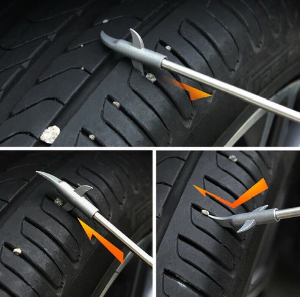 Đá sỏi dính vào rãnh lốp ô tô có nguy hiểm không?