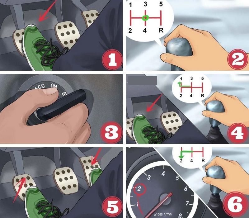 cách vào số xe số sàn