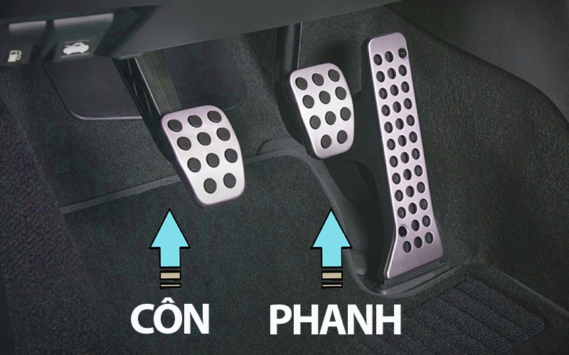 vị trí chân côn xe số sàn