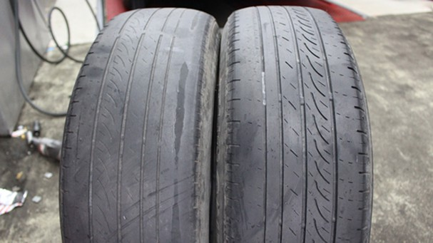 lốp ô tô mòn không đều