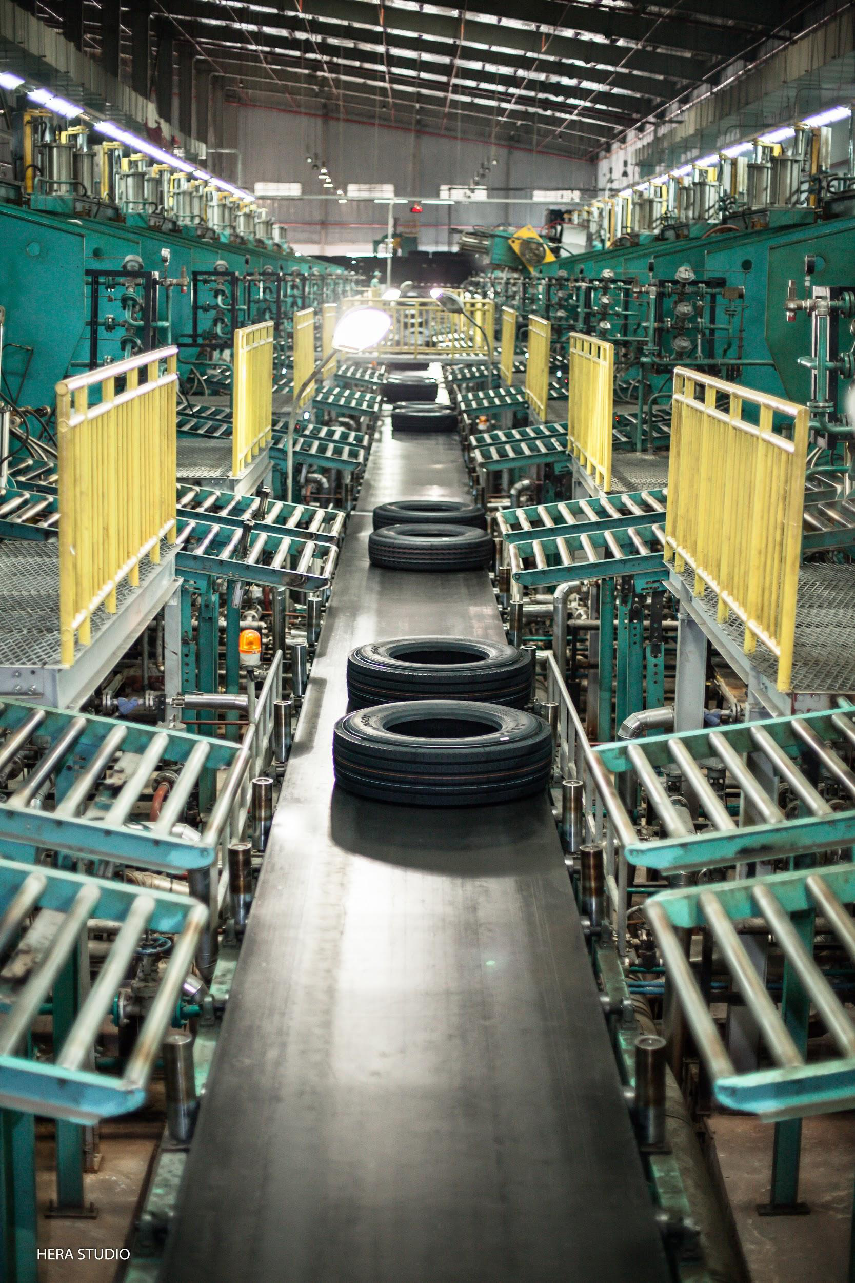 quy trình sản xuất lốp xe ô tô