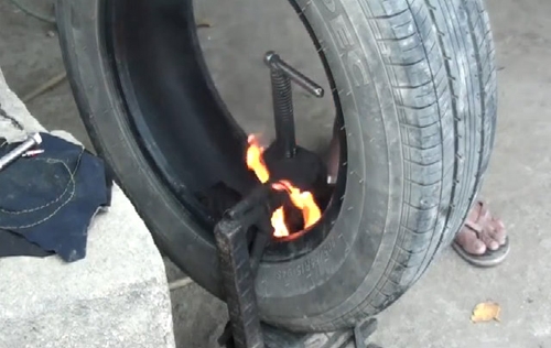 vá vỏ tại cao tốc phước mỹ