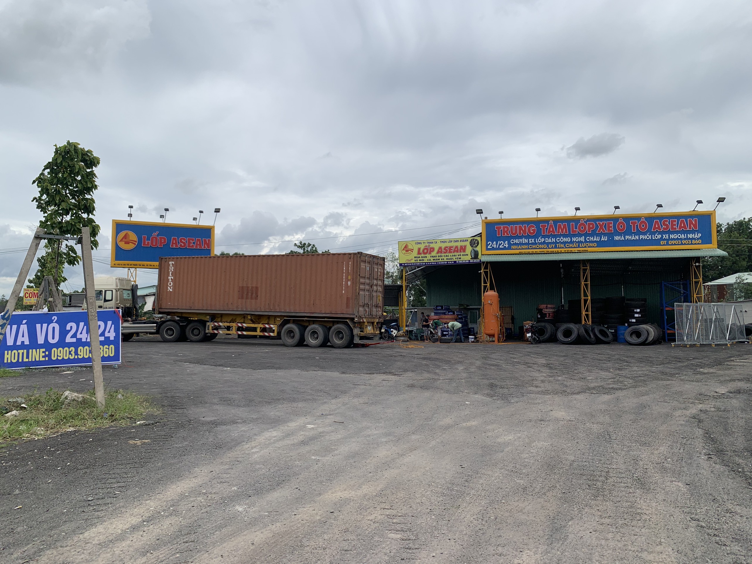 của hàng lốp ô tô bình dương