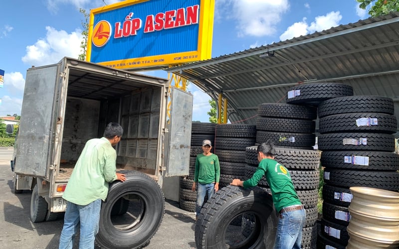 Đơn vị thay lốp xe tải TPHCM uy tín